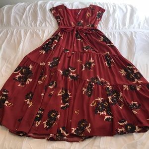 Free People Floral maxi dress